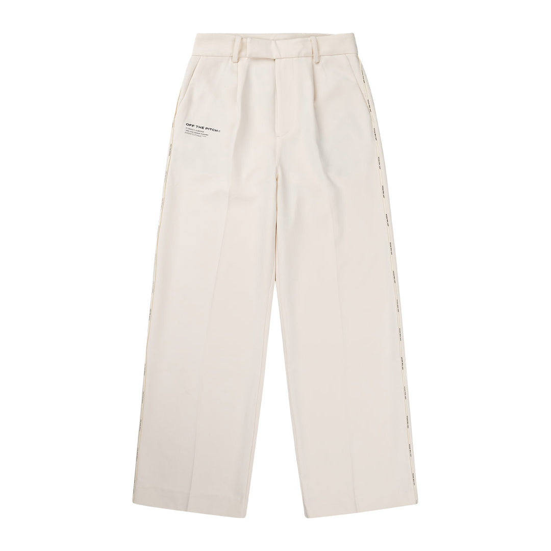 Pleated smart trousers off white