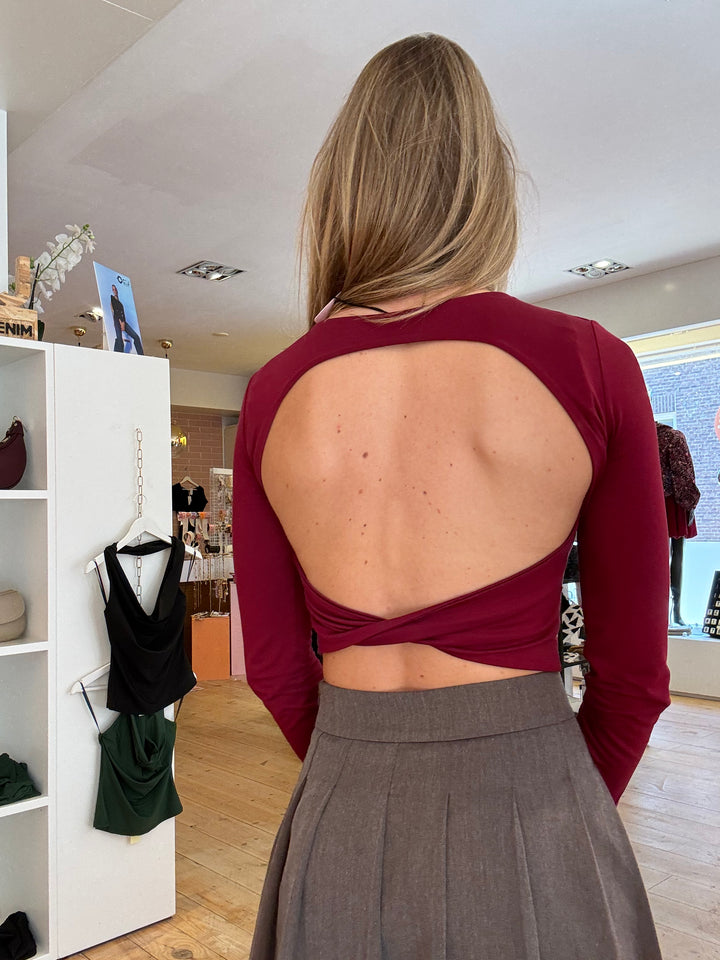 Kiki top - bordeaux