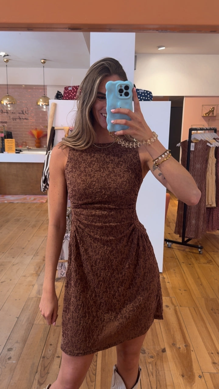 Dress Lotte - bruin