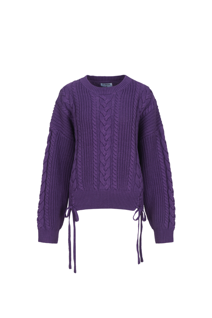 Louve knit sweater - violet