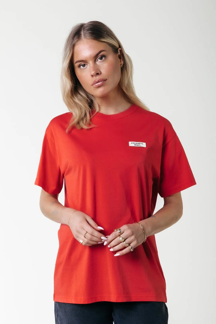 Uni loosefit tee red