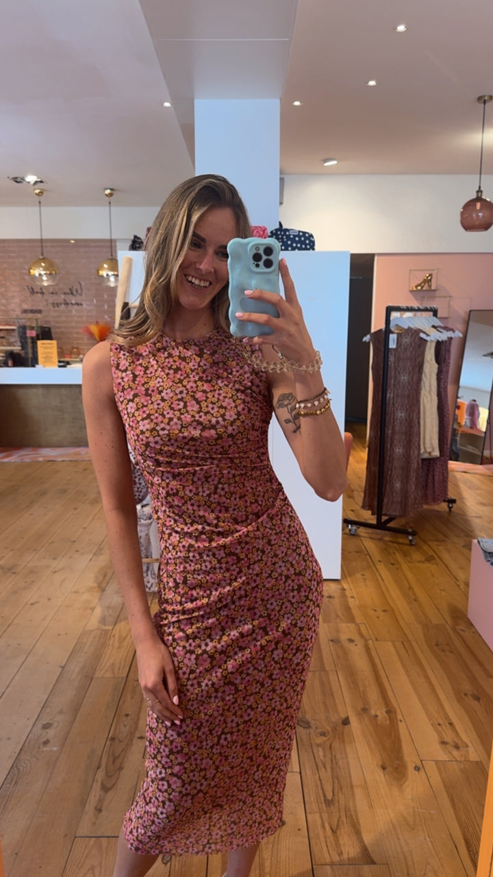Mesh dress - flower