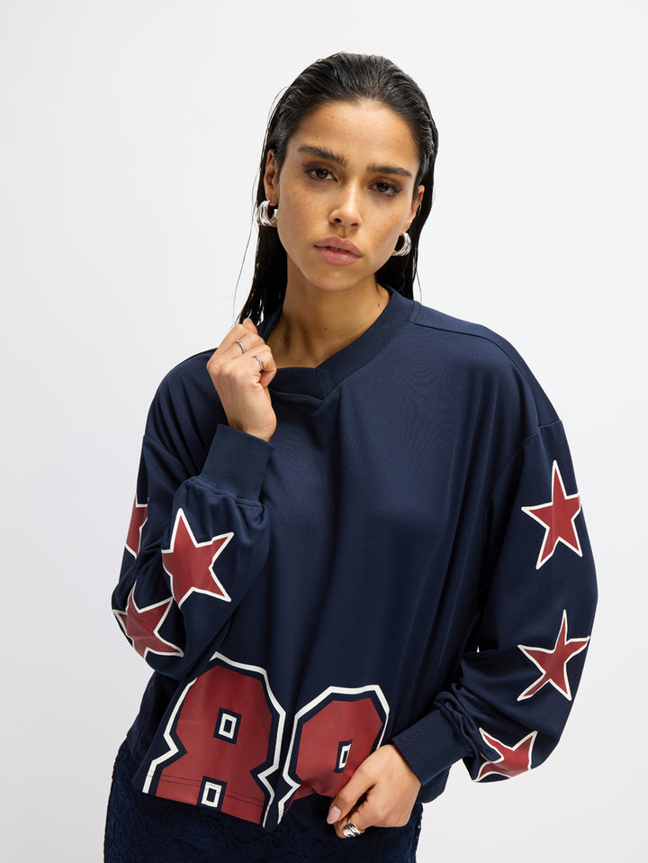 Ulla top - navy