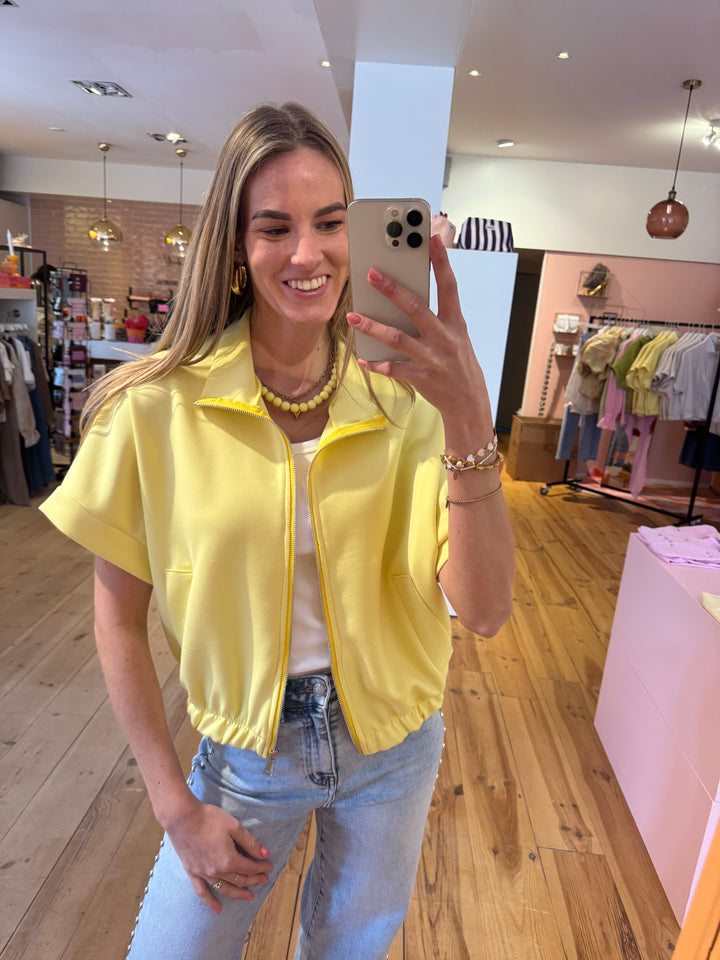Zipper top - yellow