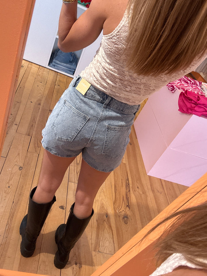Denim skort Loïs