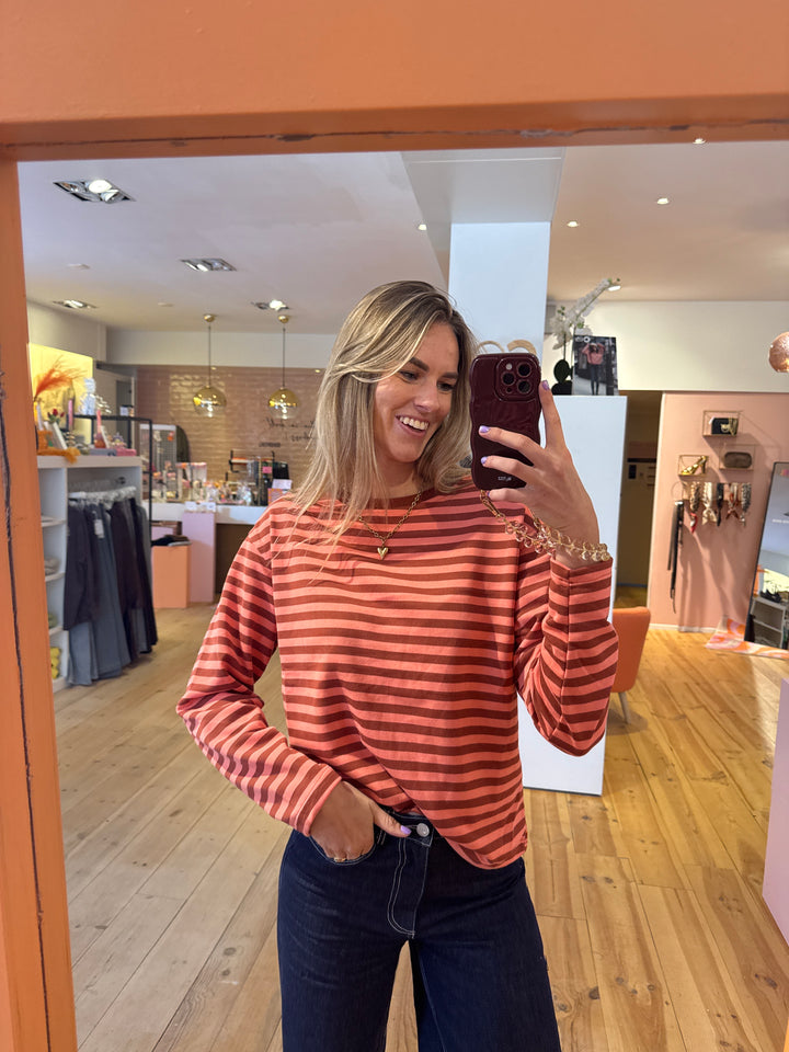 Top jenny - pink/brown