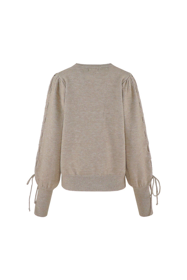 Scottie knit sweater - taupe