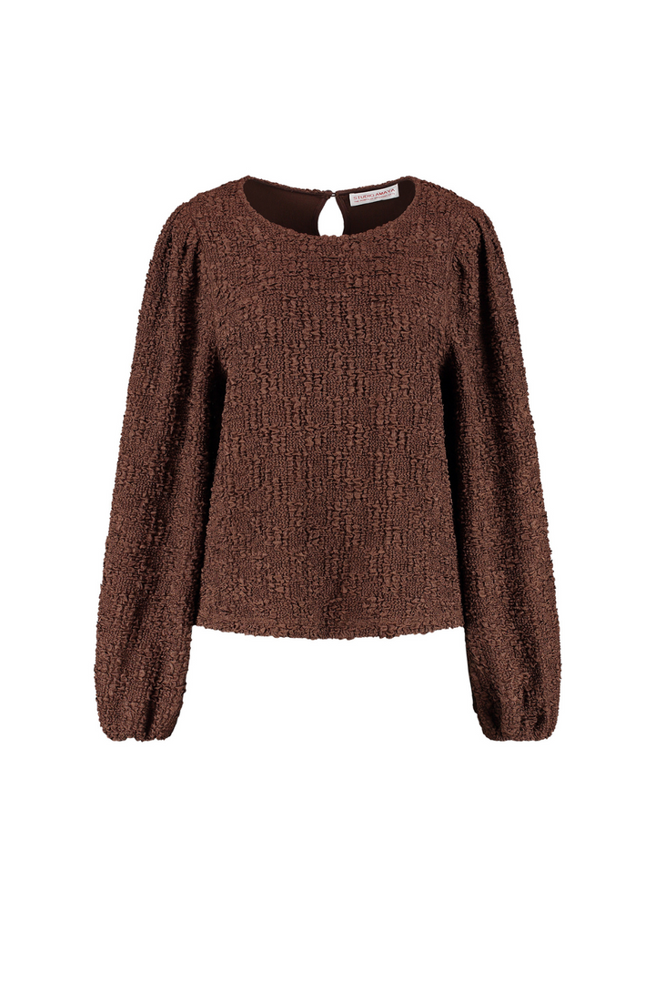 Mia top - brown