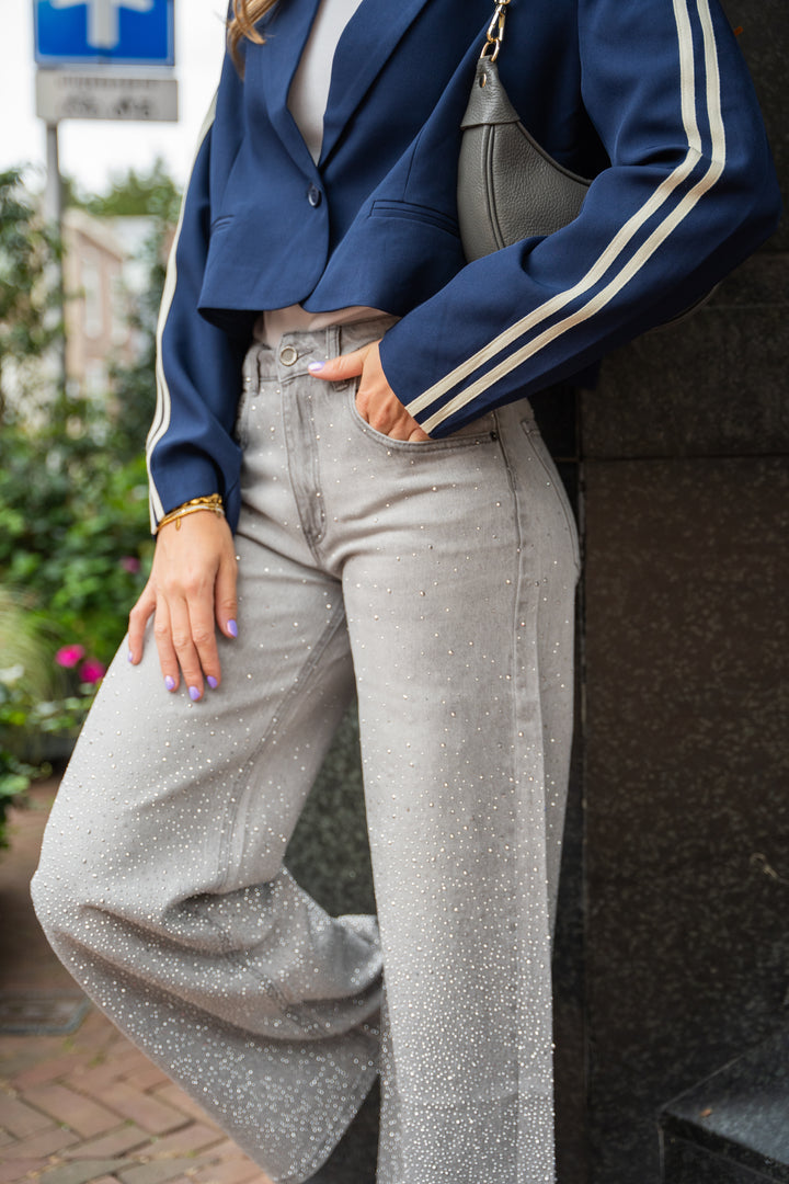 Sparkle jeans - light grey
