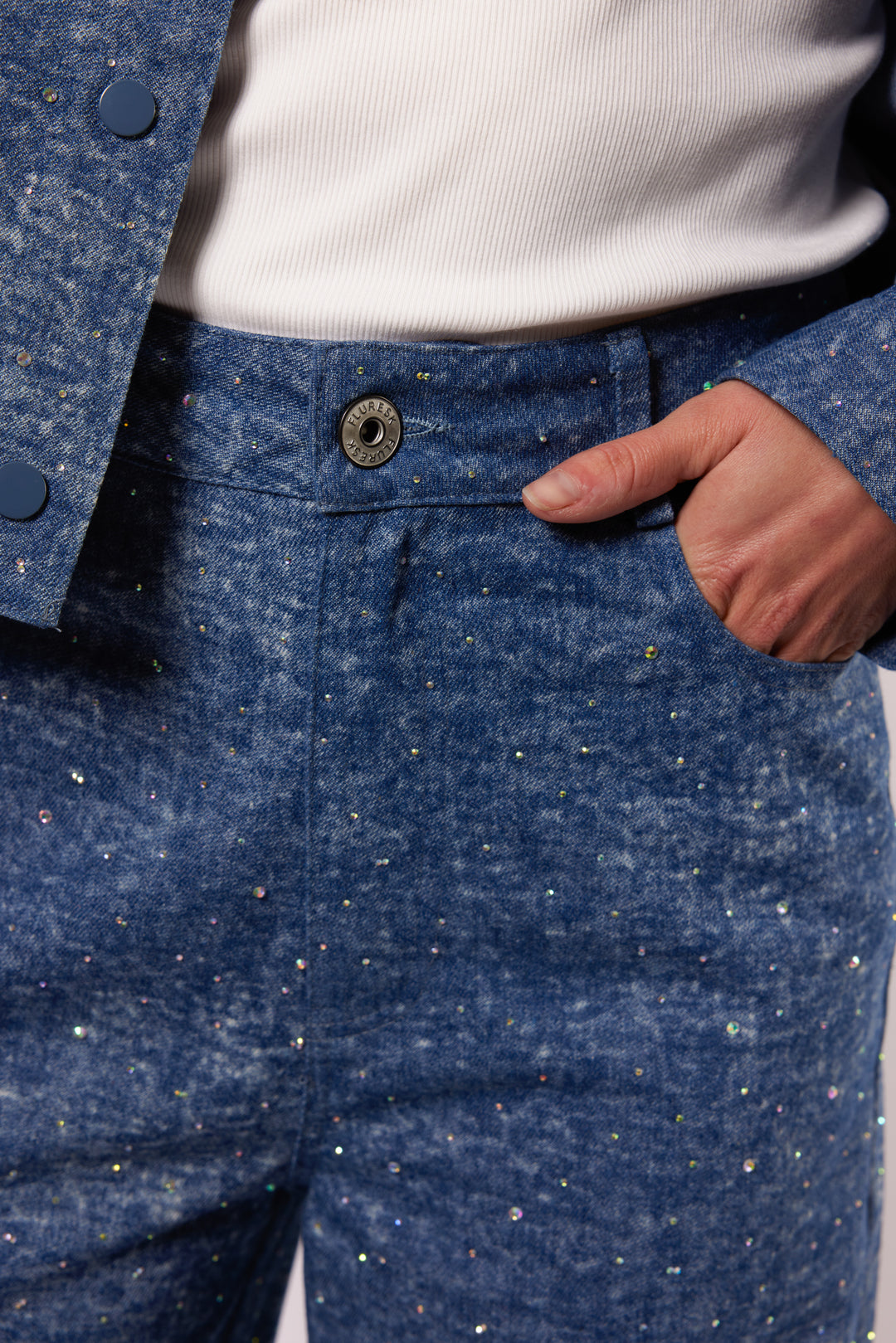 Rain denim broek