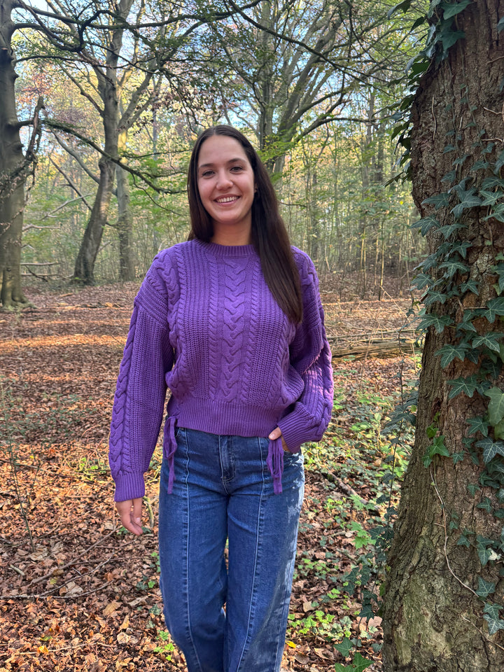 Louve knit sweater - violet