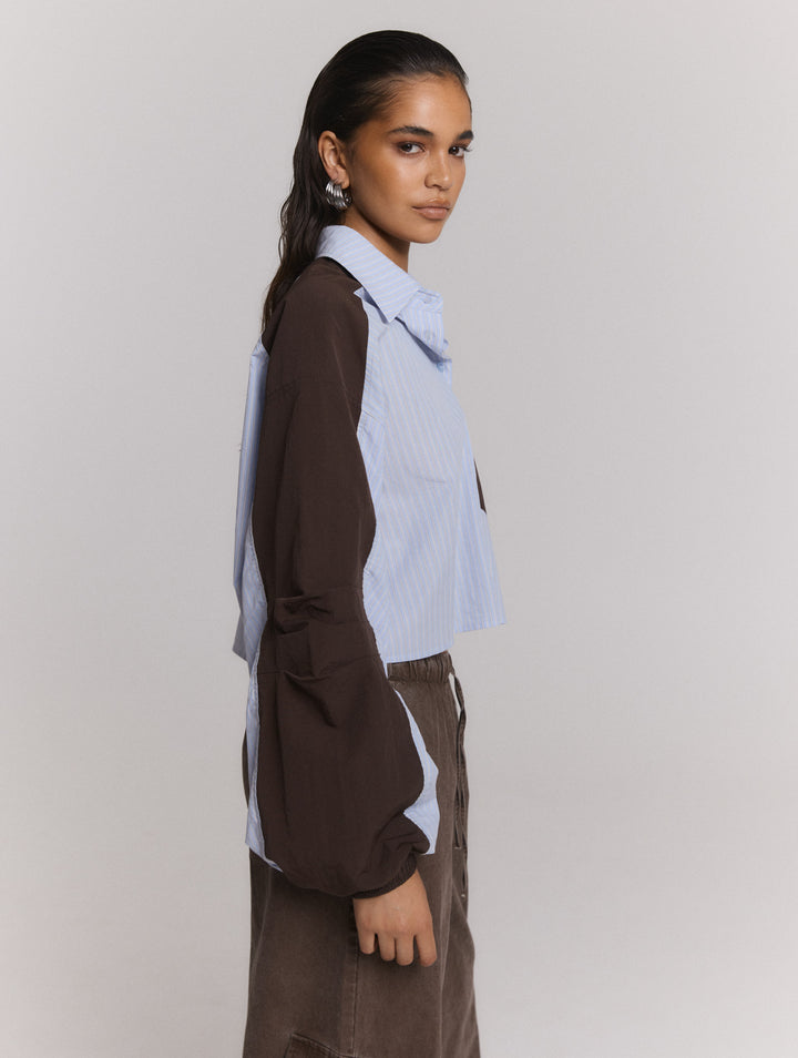 Striped blouse bomber Noor