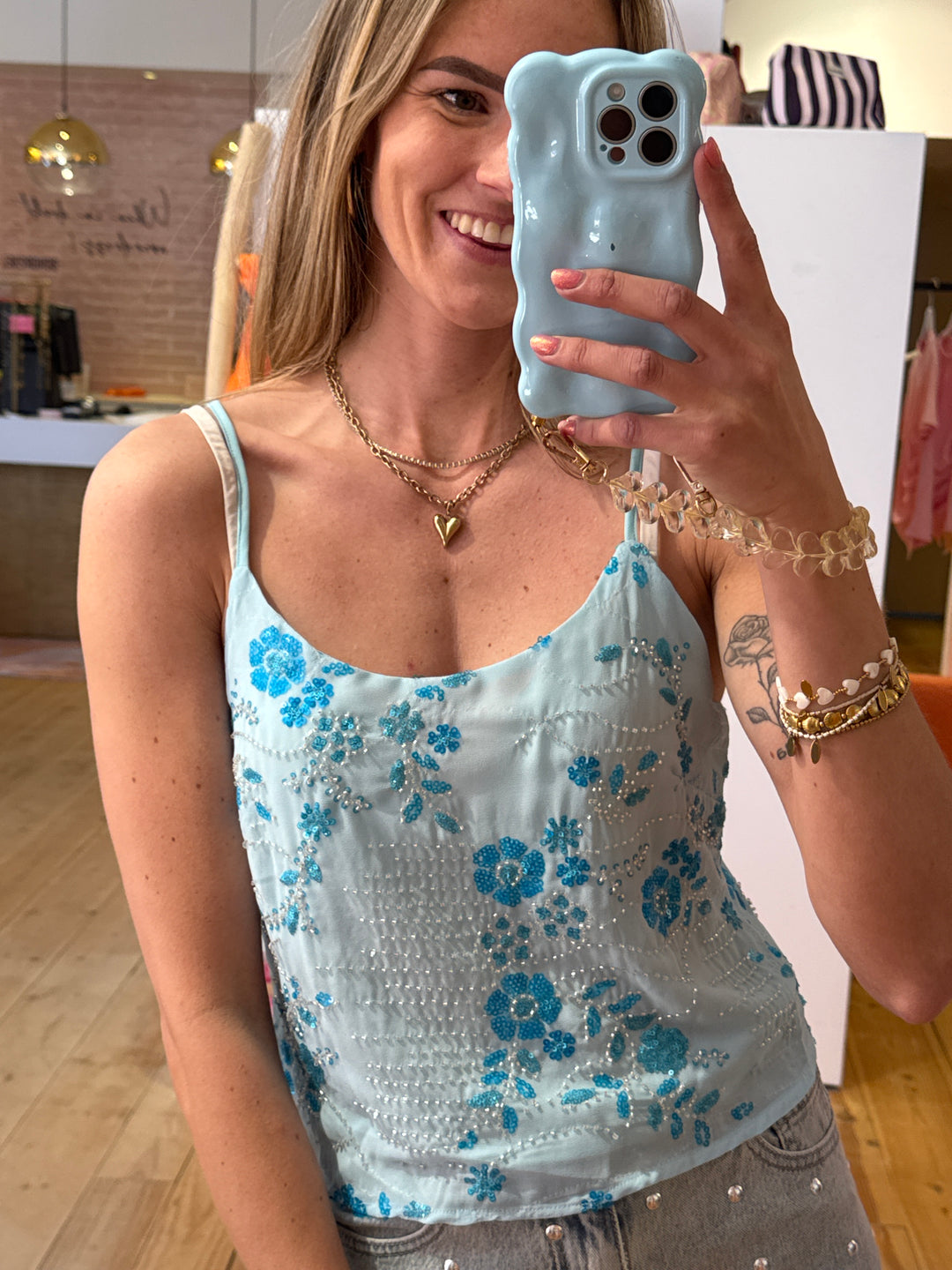 Ibiza top - blue