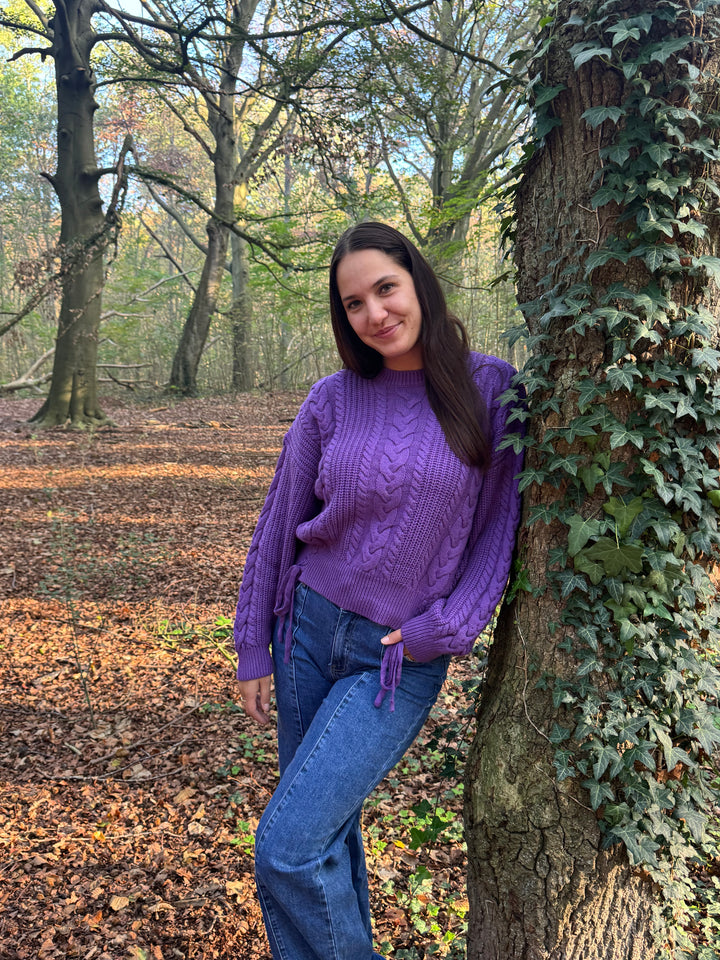 Louve knit sweater - violet