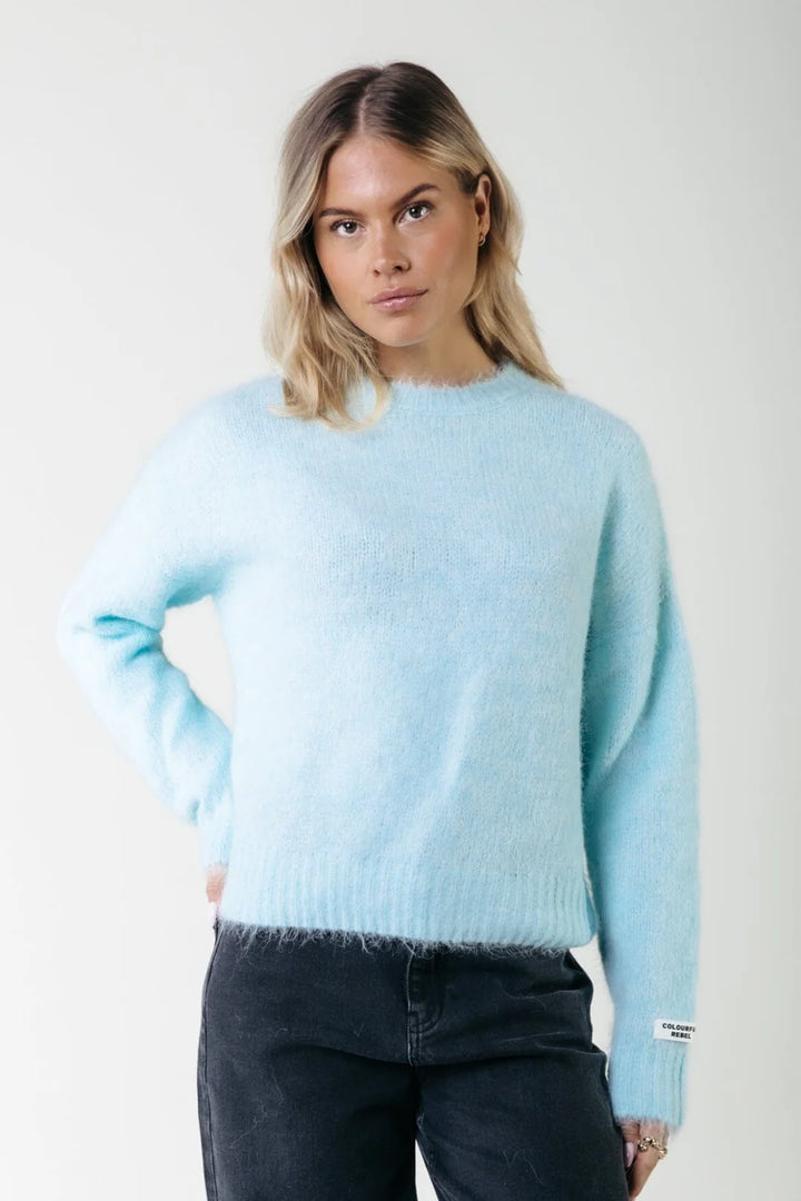 Olivia blue knit