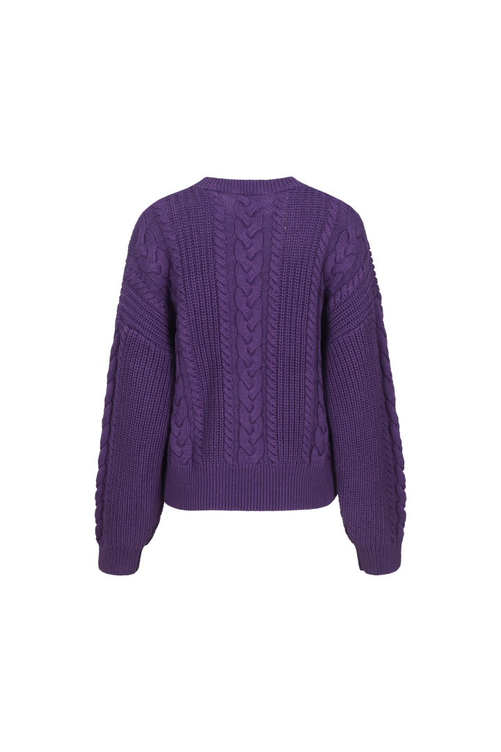Louve knit sweater - violet