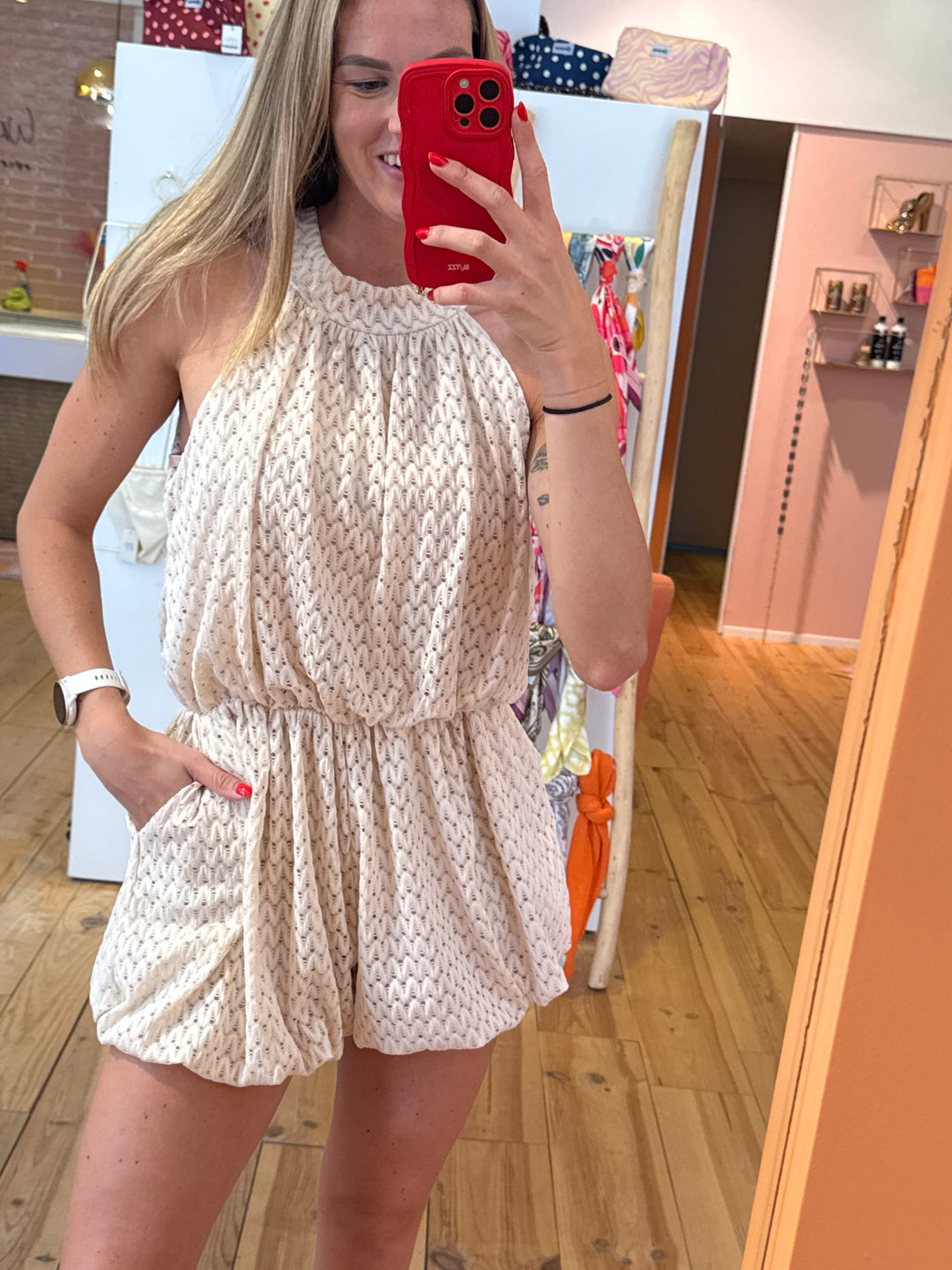 Playsuit Monica - beige