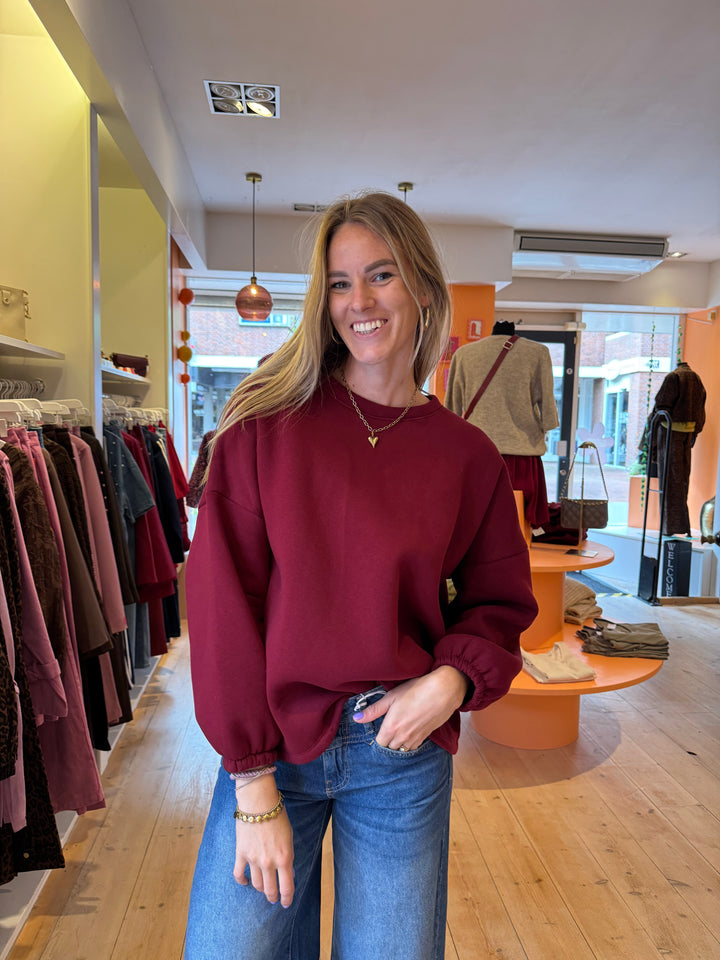 Salut sweater - burgundy