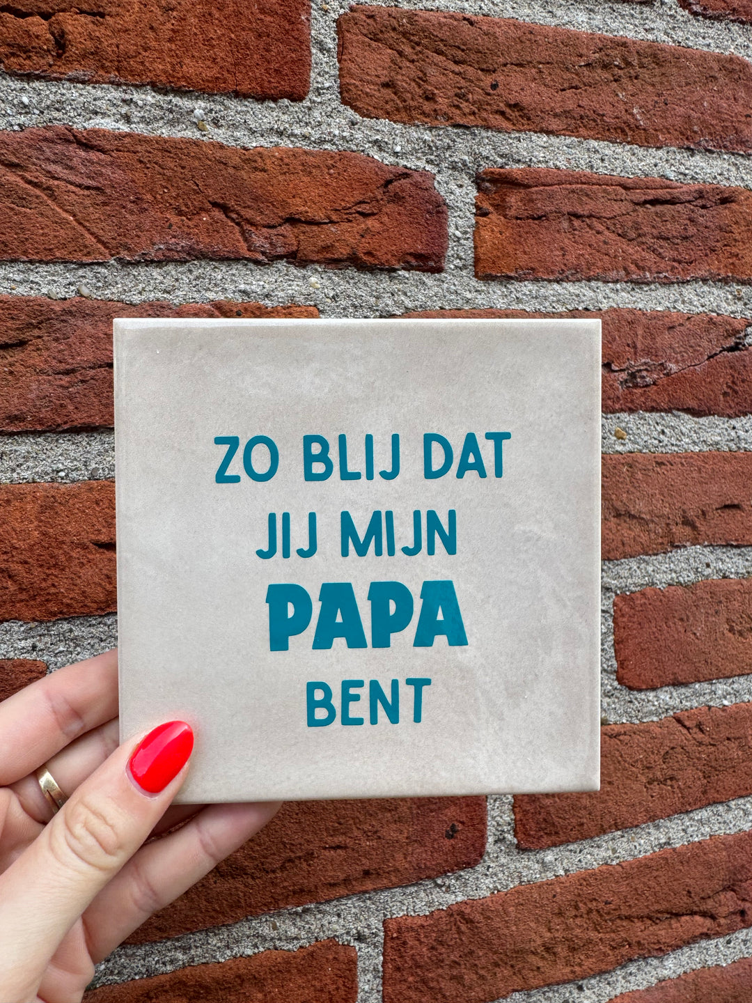 Tegeltje - papa