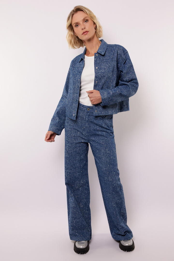 Rain denim broek