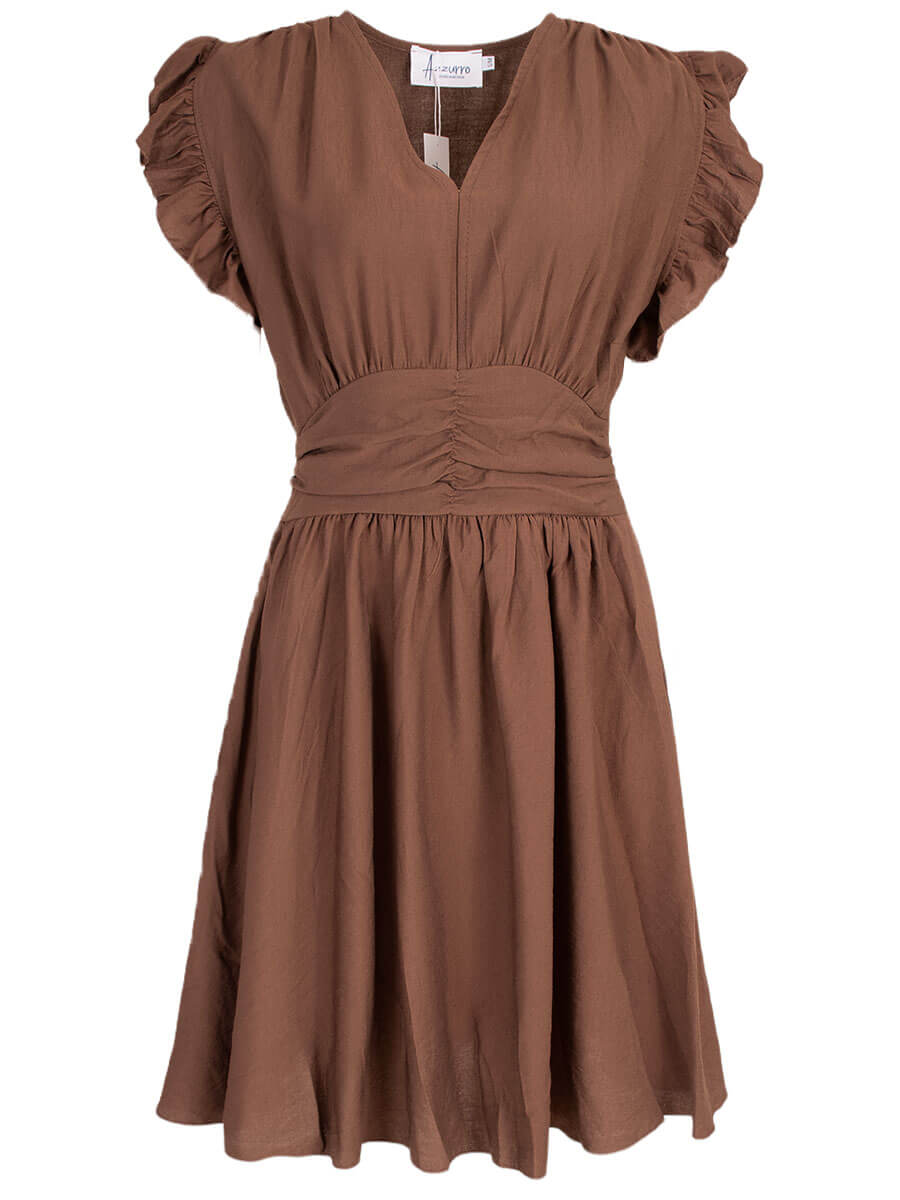Dress Karlijn- brown