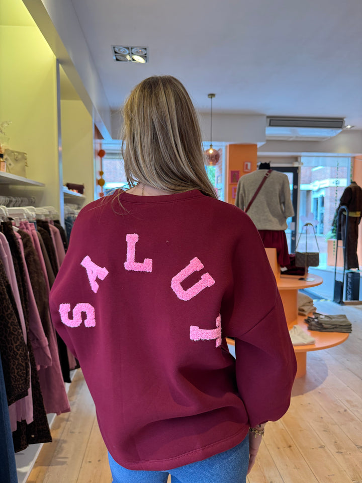 Salut sweater - burgundy