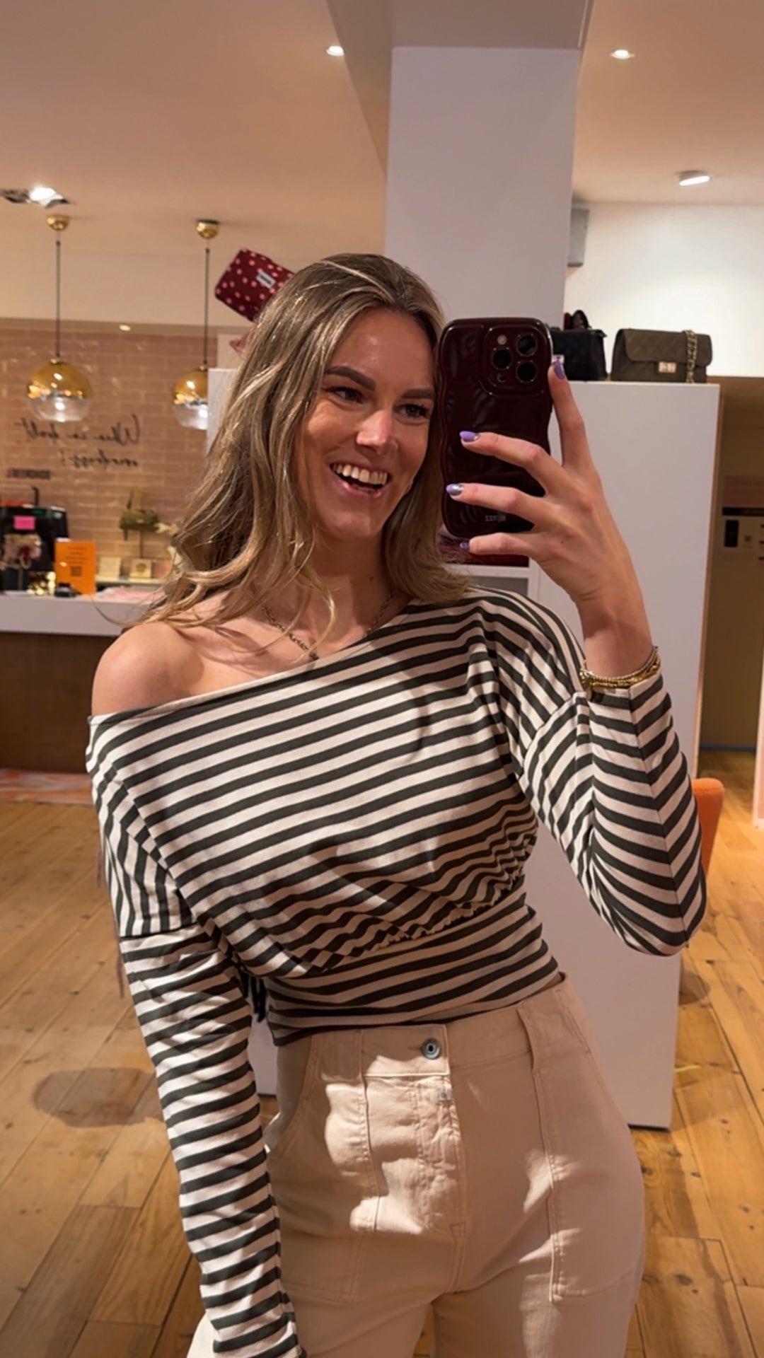 Top Loïs- khaki