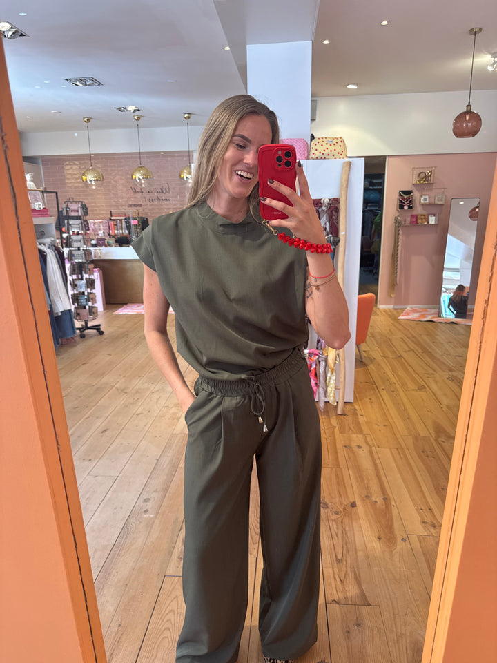 Ayra broek - army