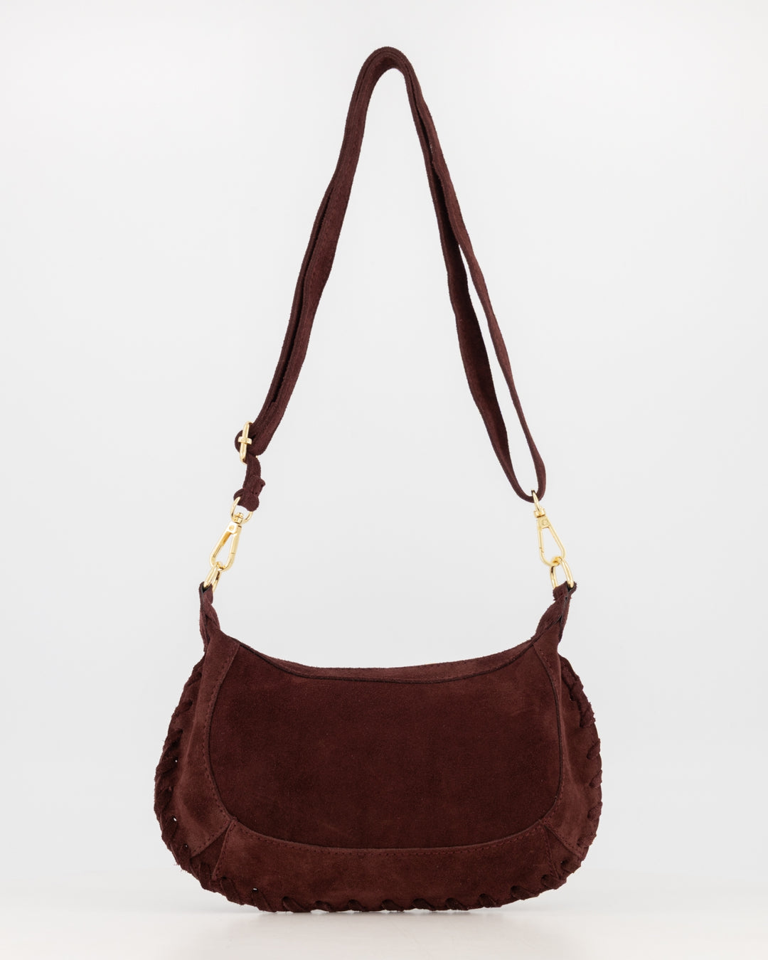 Helin suede bag - burgundy