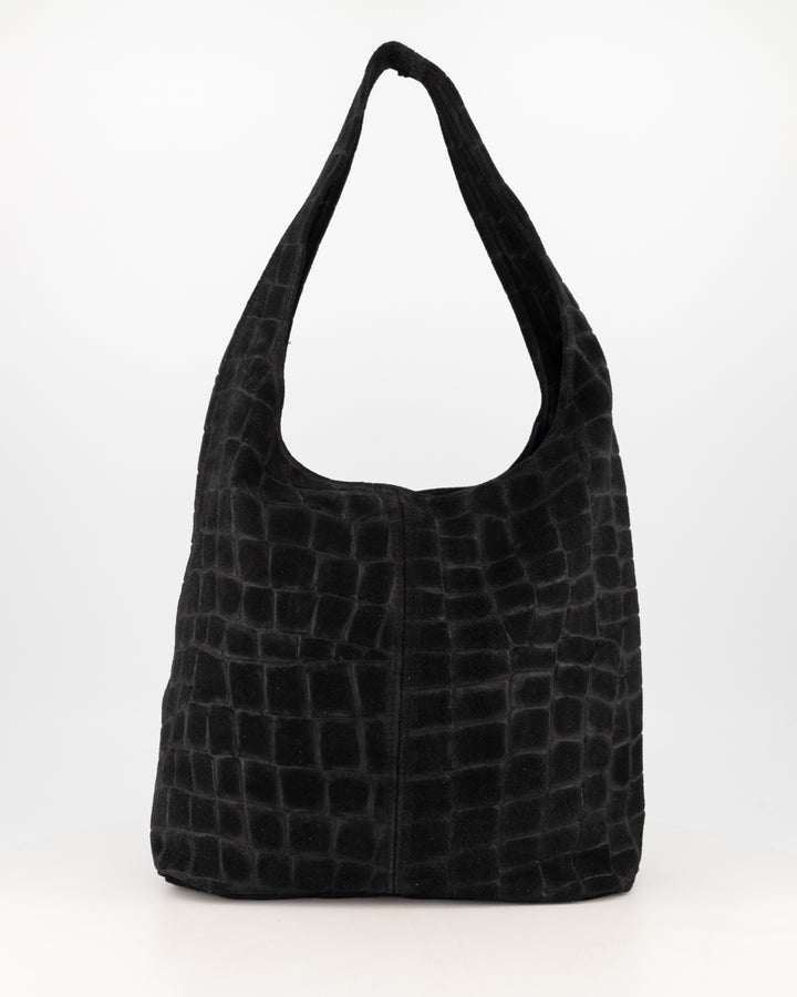 Loreen bag croco - zwart