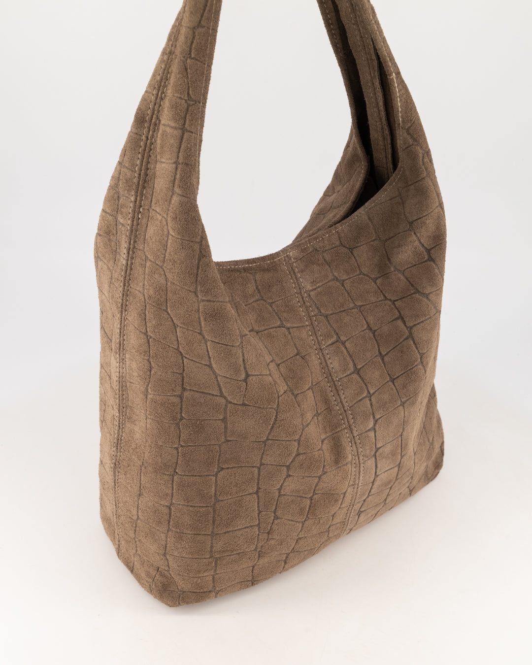 Loreen croco bag - taupe