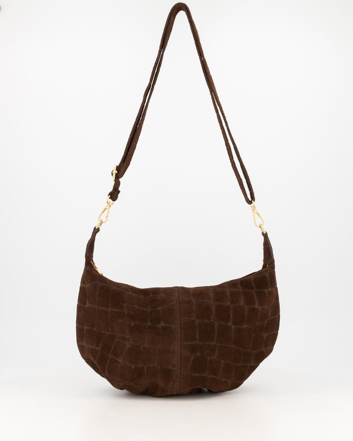 Savina - croco bruin