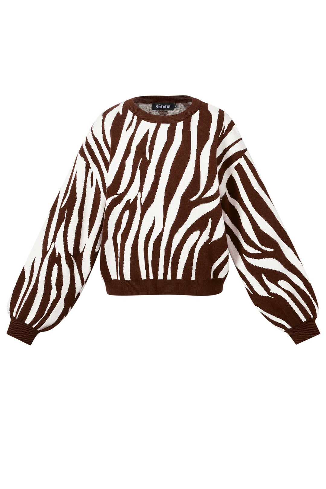 Zebra trui - bruin