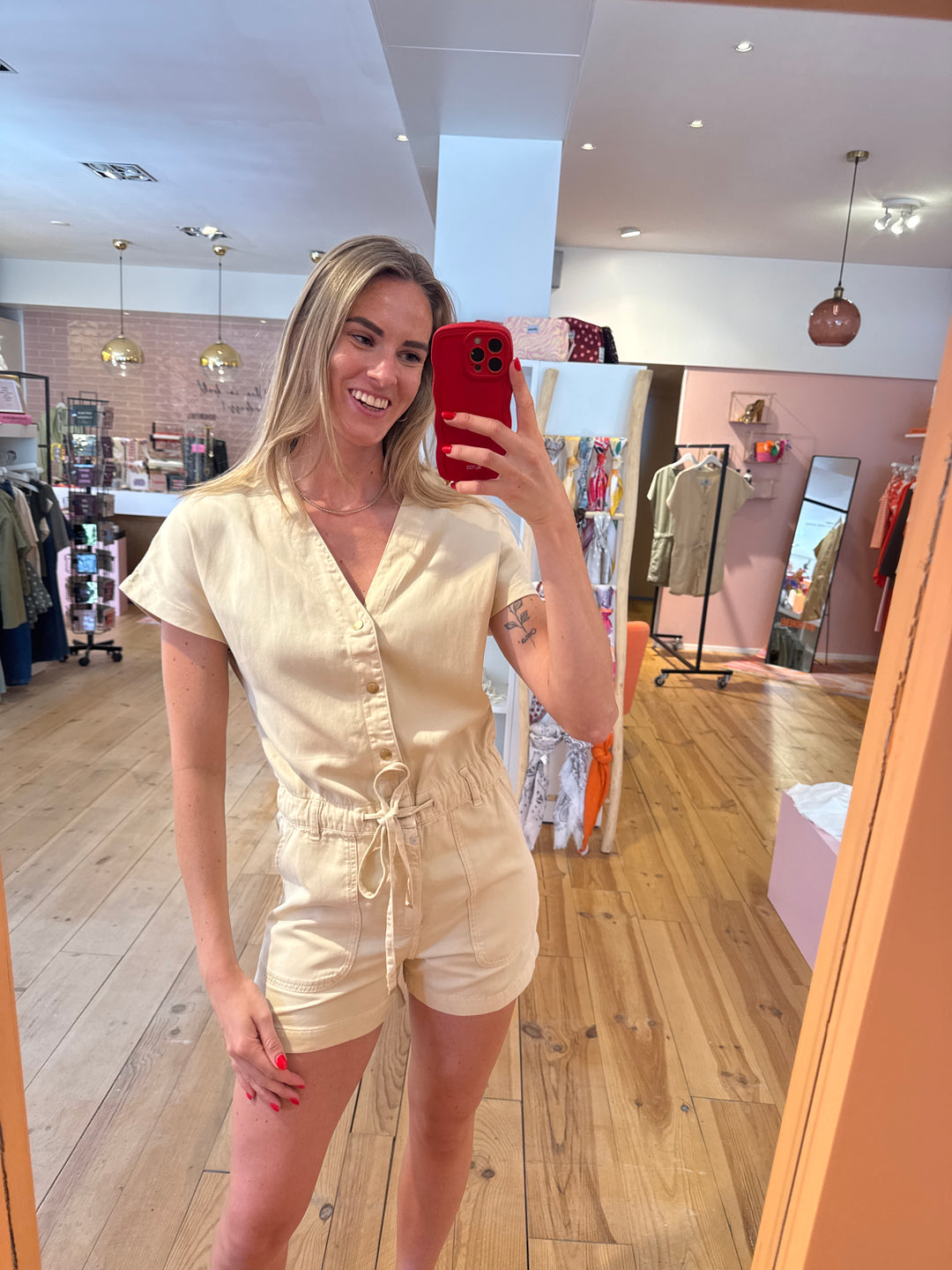 Tina playsuit - beige
