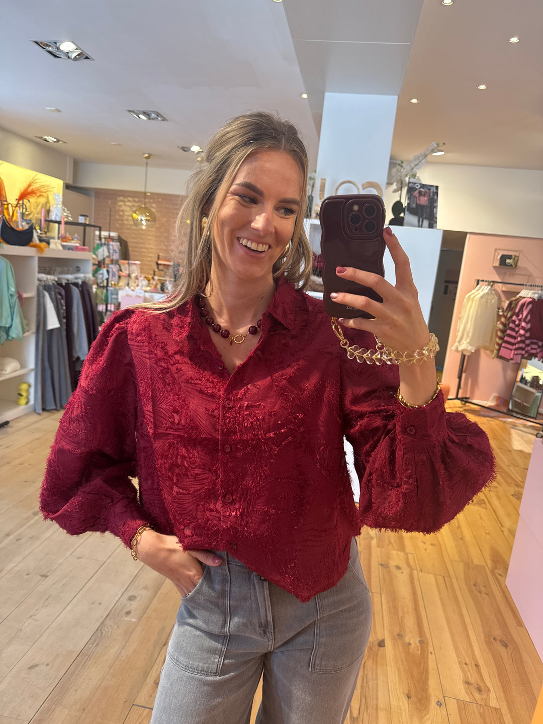 Moïse blouse - red