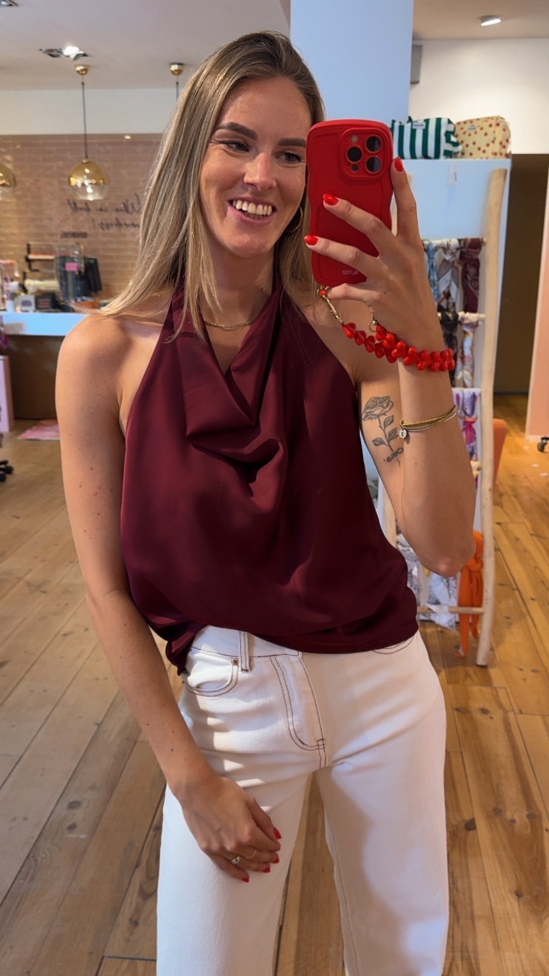 Top Sylvia - wine red