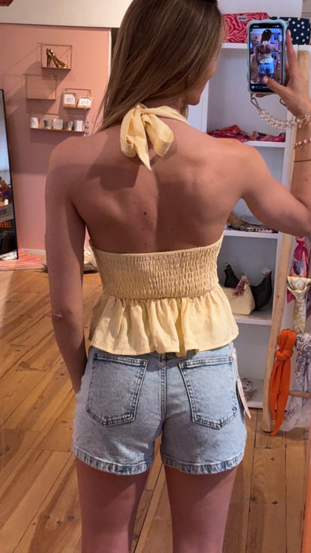 Top romy - yellow