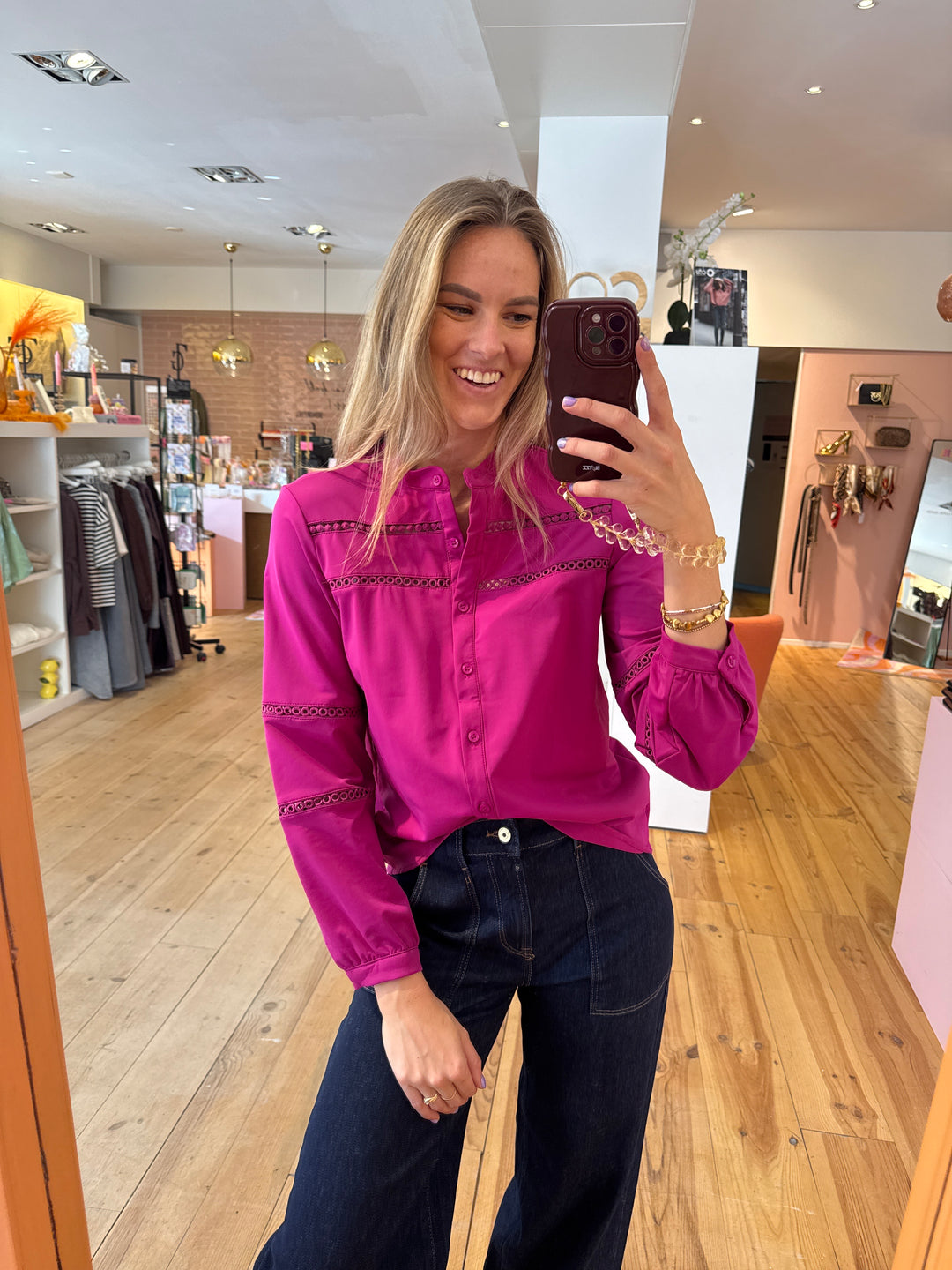 Blouse Chloë - magenta