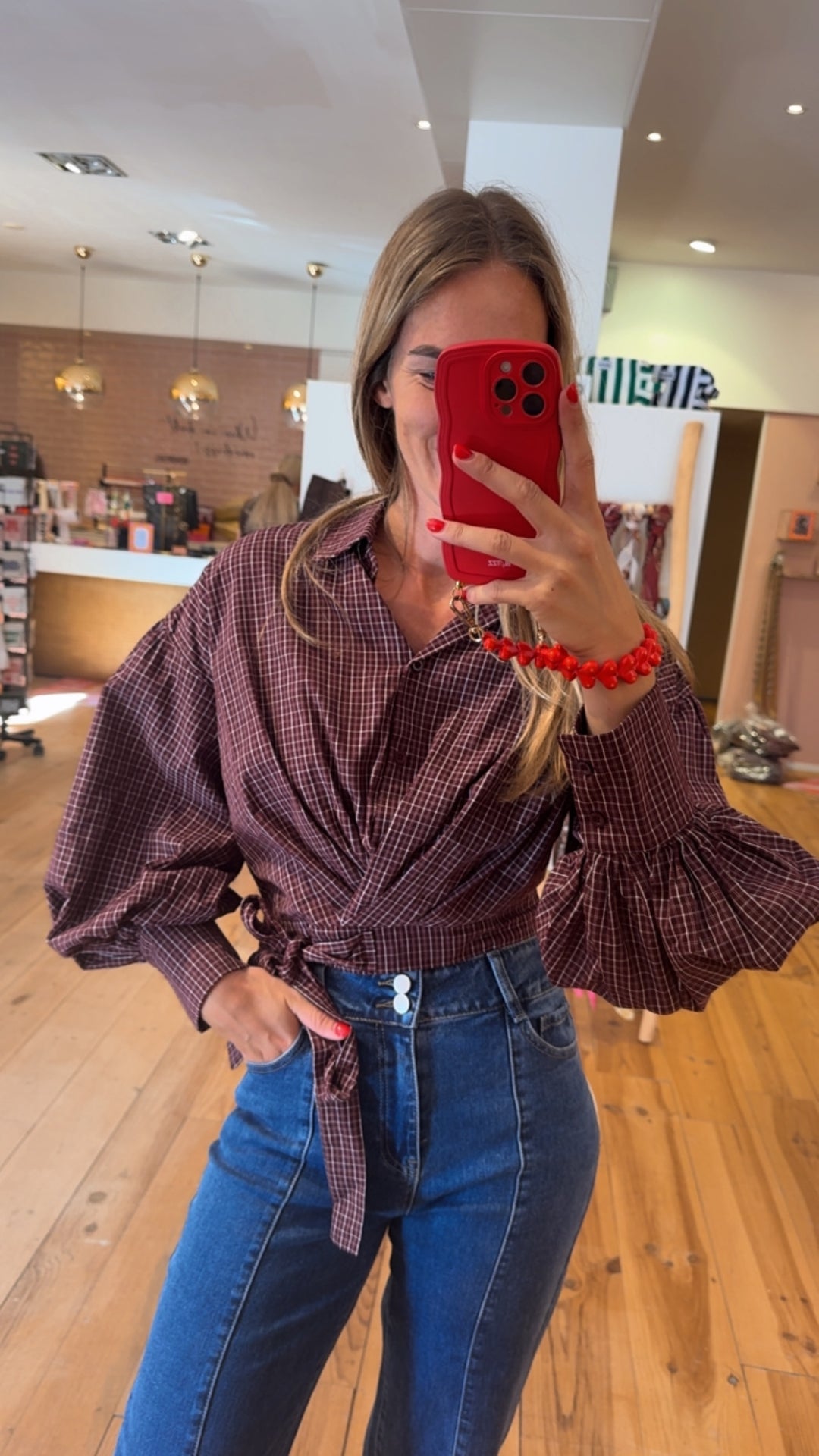 Blouse Nikki - bordeaux
