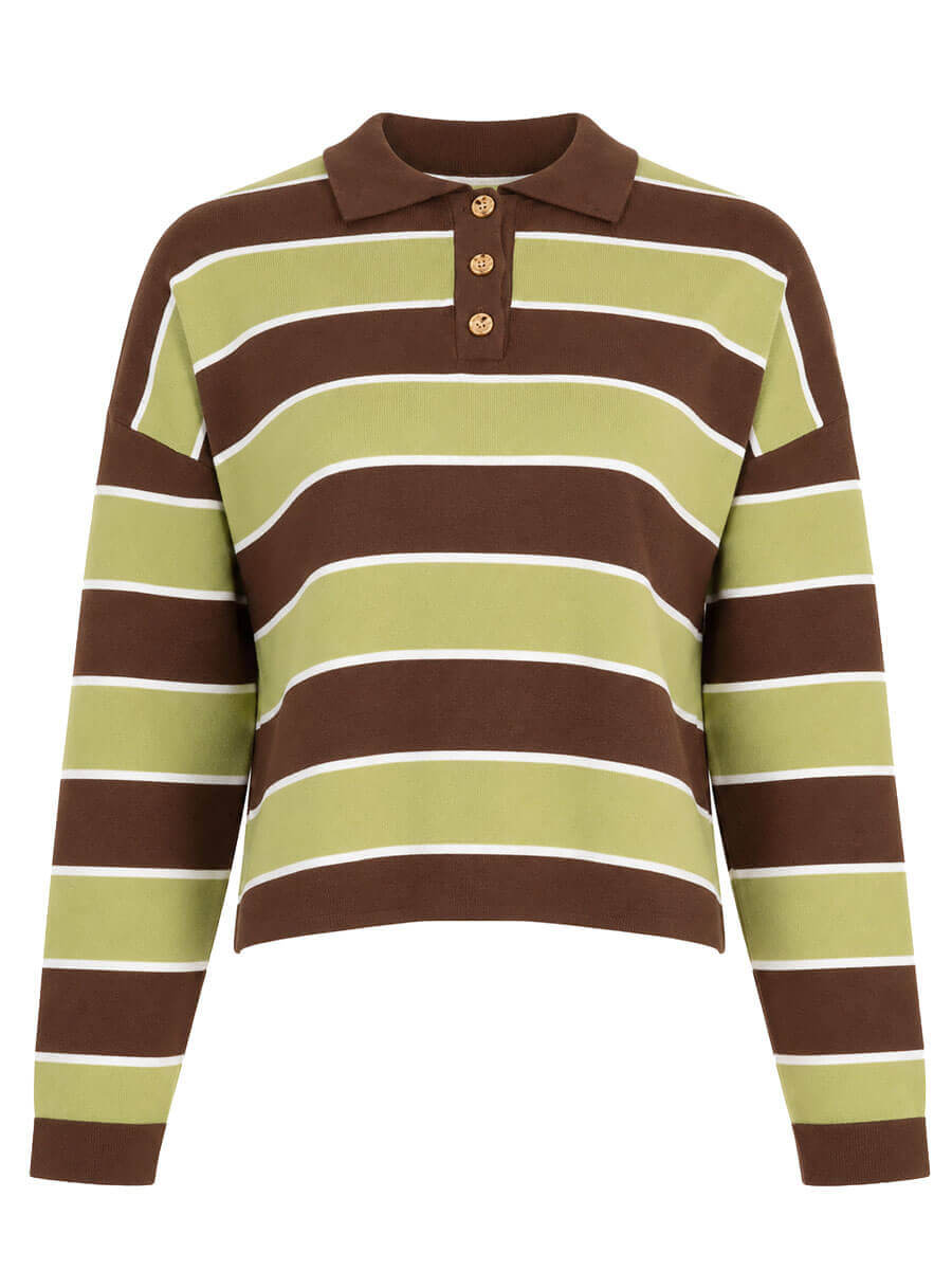 Sweater Moose - groen bruin