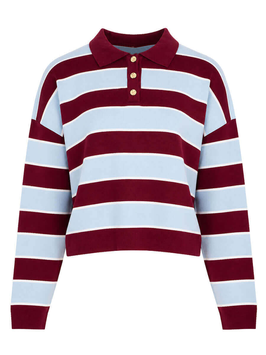 Sweater Moose - blauw rood