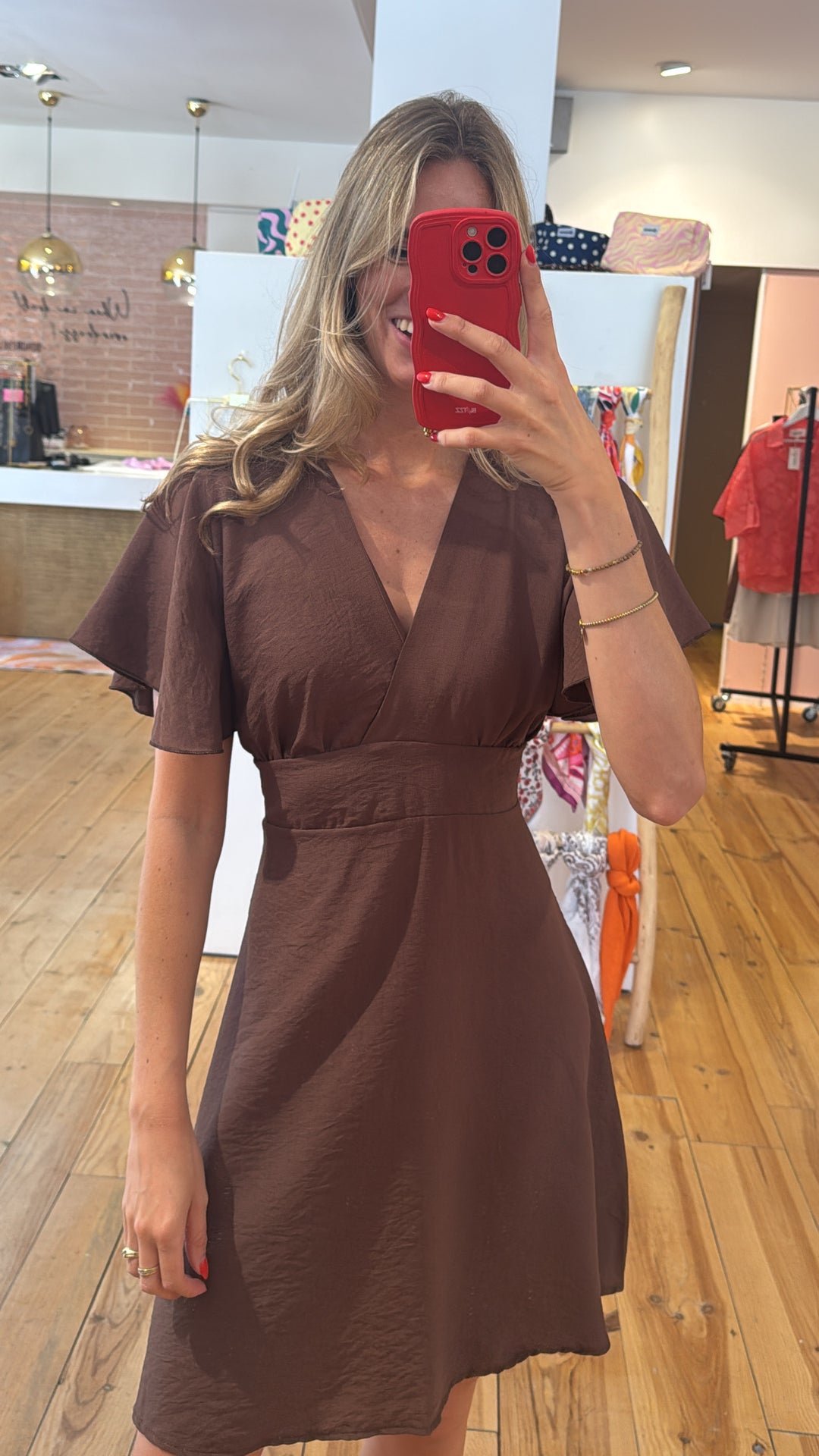 Dress Janna - bruin