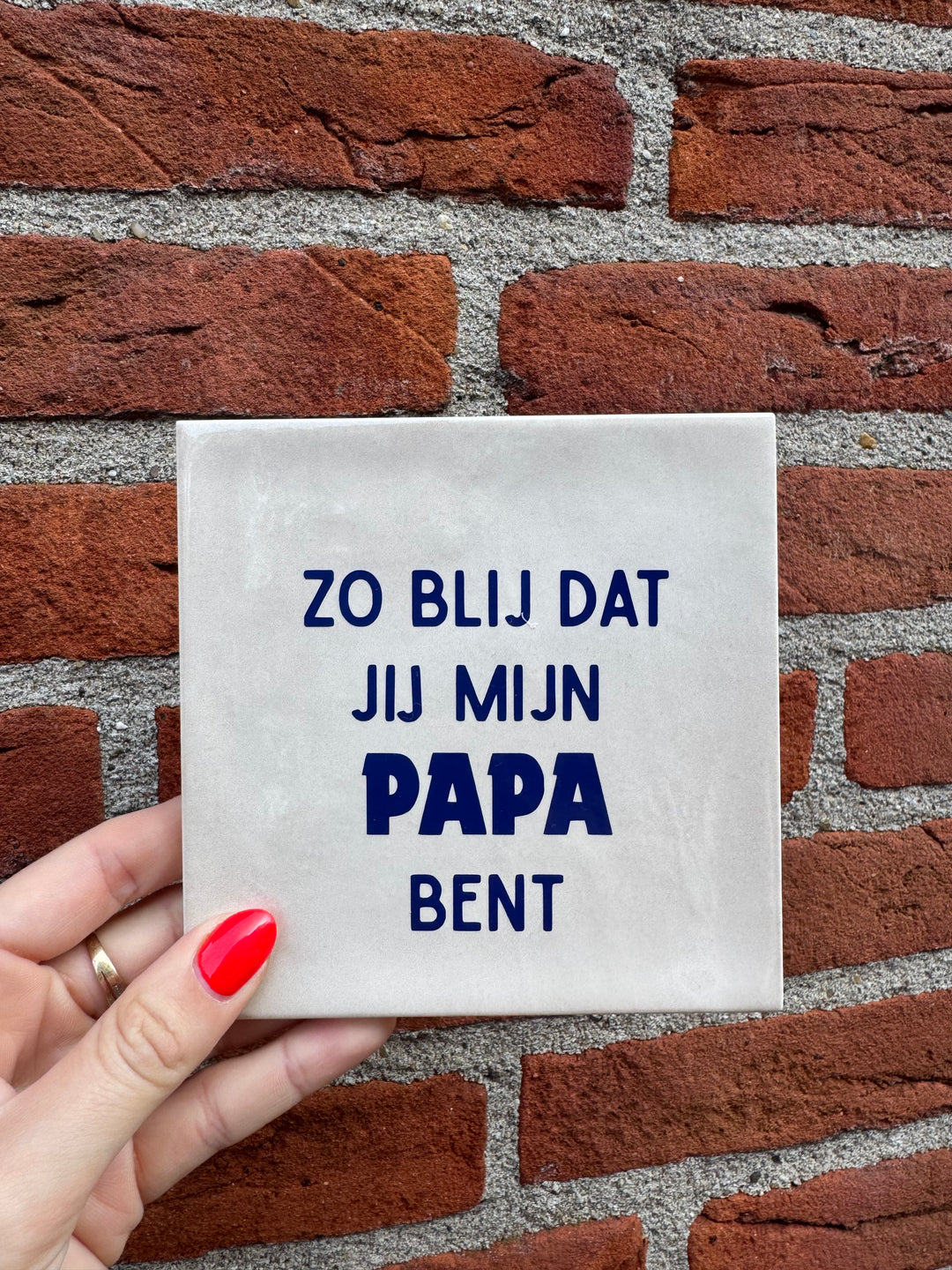 Tegeltje - papa