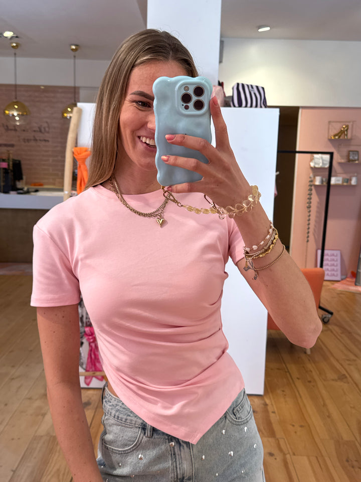 Asymmetrische top - roze