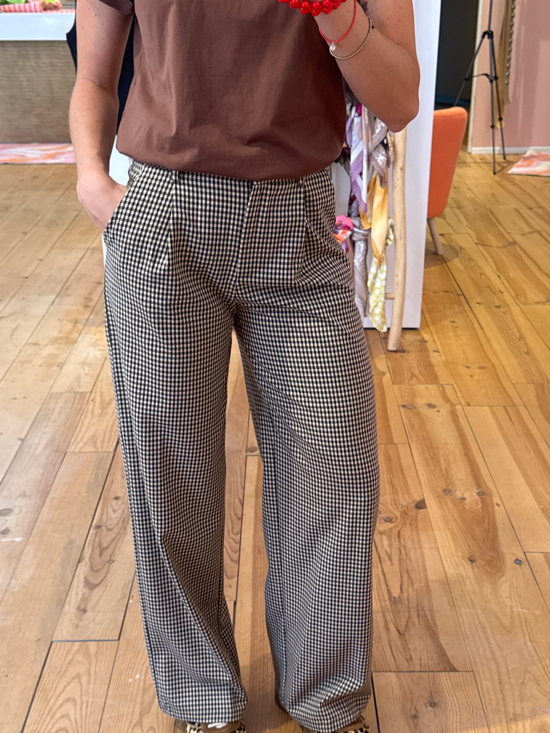 Pantalon checked