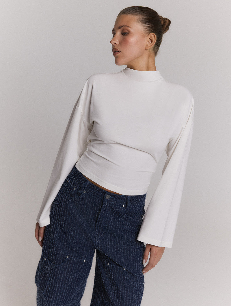 Feather top - off white
