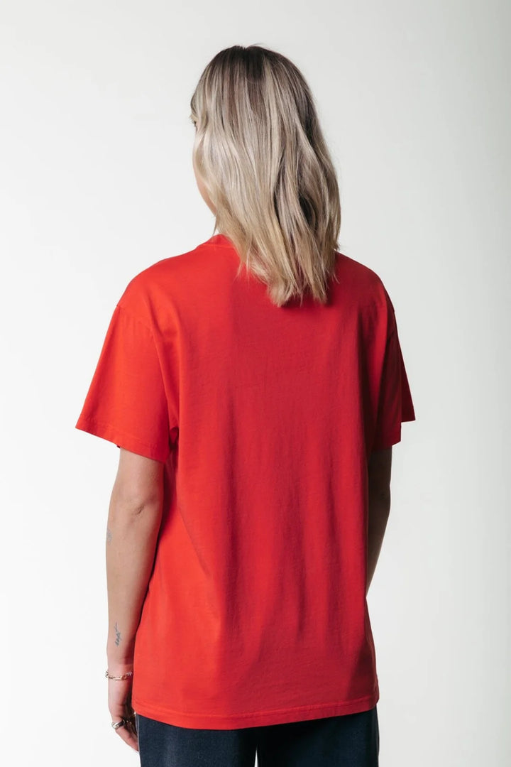 Uni loosefit tee red