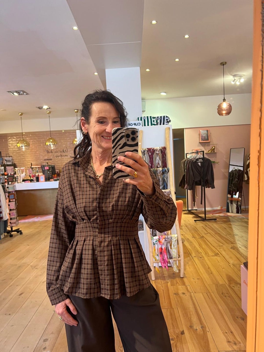 Blouse Joy - bruin