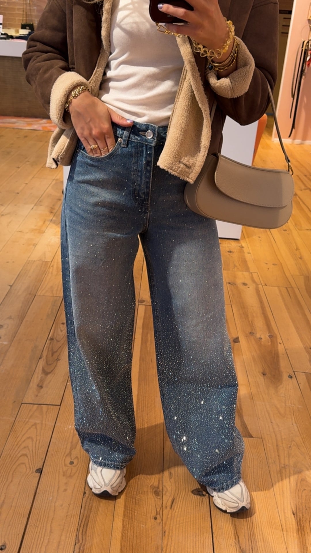 Sparkle jeans - blue