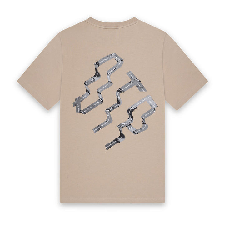 Triple slim fit tee - Taupe